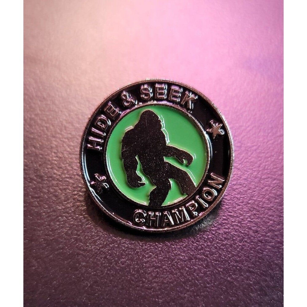 1 Bigfoot hide and‎ seek champion sasquatch enamel pin